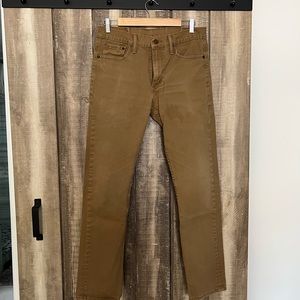 Levi’s Men’s 513 Denim Jeans, Dark Khaki, Size 31x32